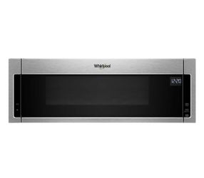 Whirlpool 1.1 Cu. Ft. Low Profile OTR Microwave Hood, Stainless Steel