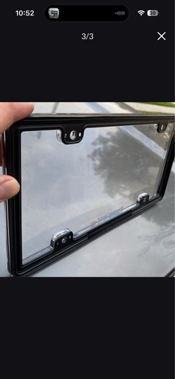 Clear License Plate Cover Protector