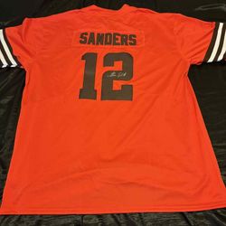 Shedeur Sanders Signed Autograph Cleveland Browns NFL Jersey Auto 