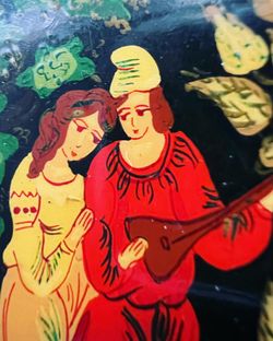 Vintage Mstera Lacquer Box for Jewelry Treasures 