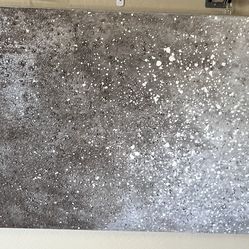 Large Textured Abstract Canvas Wall Art 39x59 Modern Decor