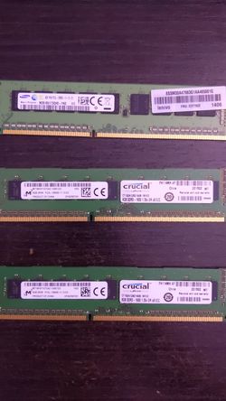 Server DDR3 RAM, ECC. 2 x 8GB