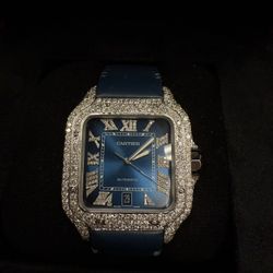 Cartier Santos- Natural Vs Diamonds - 41 MM