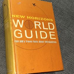 New Horizons World Guide Pan-American Airlines Book Hardback 1964