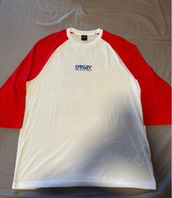 Oakley Factory Pilot Motocross 3/4 Sleeve Tee White/Red Size M
