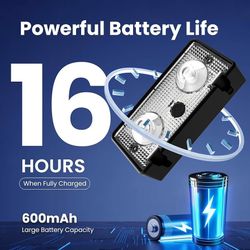 Solar Fence Lights Outdoor 16 Pack, 50 LM 11 Modes & 9 Colors Solar Lights with Brighter LED Focus Lens Waterproof IP65 for Wall Backyard Deck Patio P