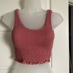 Pink crop top