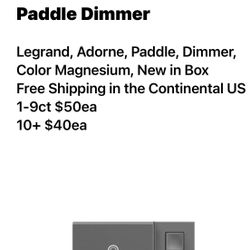 NEW  Paddle Dimmer Legrande , Adorne, Paddle Dimmer In box 