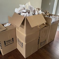 7 Boxes Full Of Moving Paper for Sale in San Antonio, TX - OfferUp