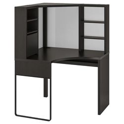 IKEA Corner Desk With Shelves 