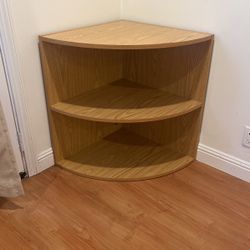 Mid Century Corner Shelf