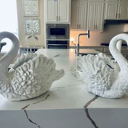 Two Swan Planters New 