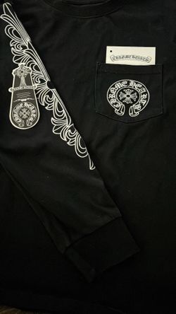 Chrome, heart, black, long sleeve Chrome, heart, black, long sleeve