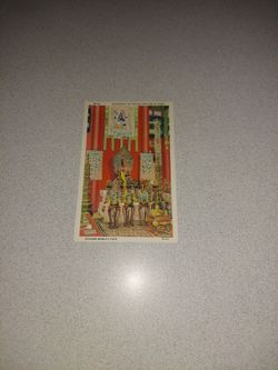 VINTAGE INTERIOR OF THE GOLDEN PAVILION OF JEHOL. CHICAGO WORLD'S FAIR UNUSED POSTCARD