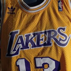 ADIDAS LAKERS WILT CHAMBERLAIN  NBA JERSEY 
