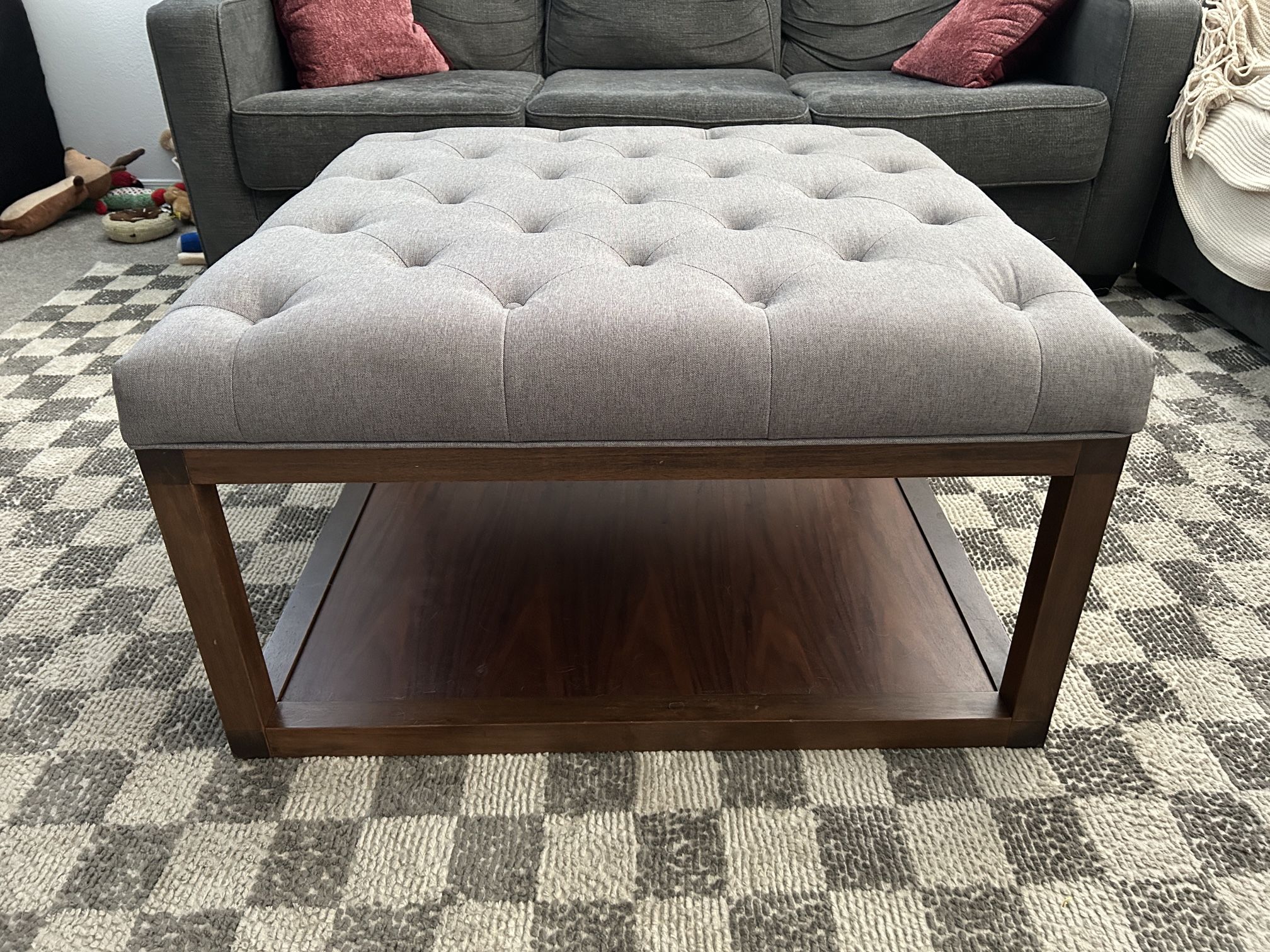 Grey Ottoman