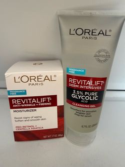 Loreal Paris facial moisturizers and cleansing gel 2 x $20