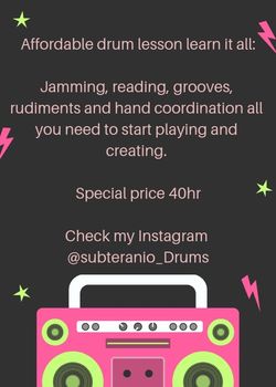 Drum lessons
