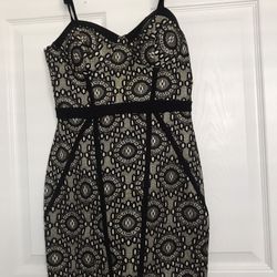 Women’s gold evening dress