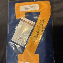 J Slater Signed Rams jersey