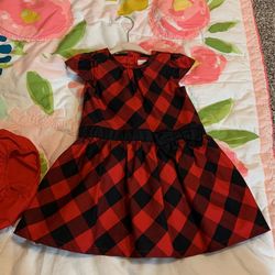 18 Month Buffalo Plaid Dress For Christmas