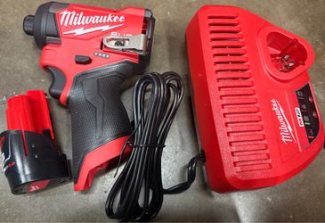 Milwaukee M12 Fuel Impact Driver with battery and charger