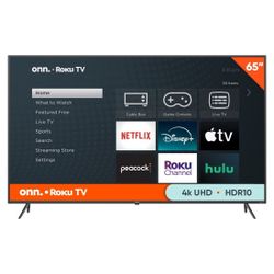 Onn 65 Inch 4K Roku Television 