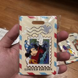 Disney Destination D23 WDI MOG Park Stamps Fantasmic Sorcerer Mickey Pin