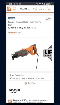 RIDGID SAWZALL