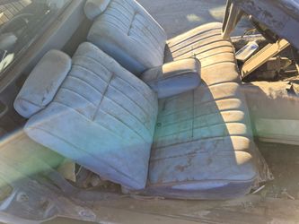 See it for a Chevy El Camino bench folds down and very good condition needs clean up Dusty