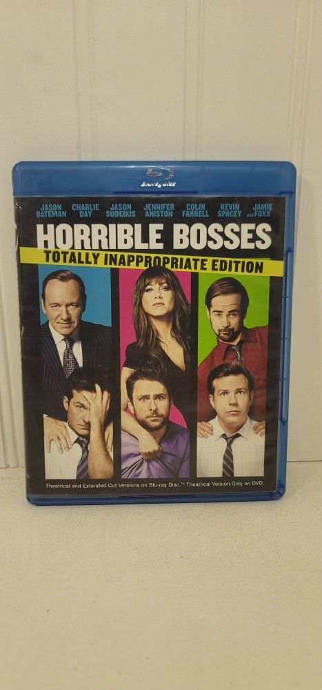 $5 BLU RAY MOVIE. HORRIBLE BOSSES. BLU RAY / DVD ONLY. NO DIGITAL. $5 OR TRADE FOR A MOVIE TITLE I DO NOT ALREADY OWN.