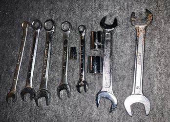 Wrench and Socket Lot Metric and SAE