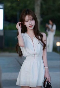 White polo dress size S/M