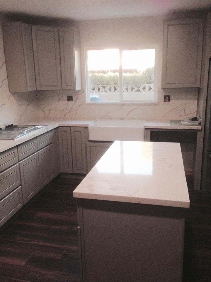 Complete kitchen cabinets and counters