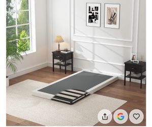 Low Profile Metal Bed Frame with Slats