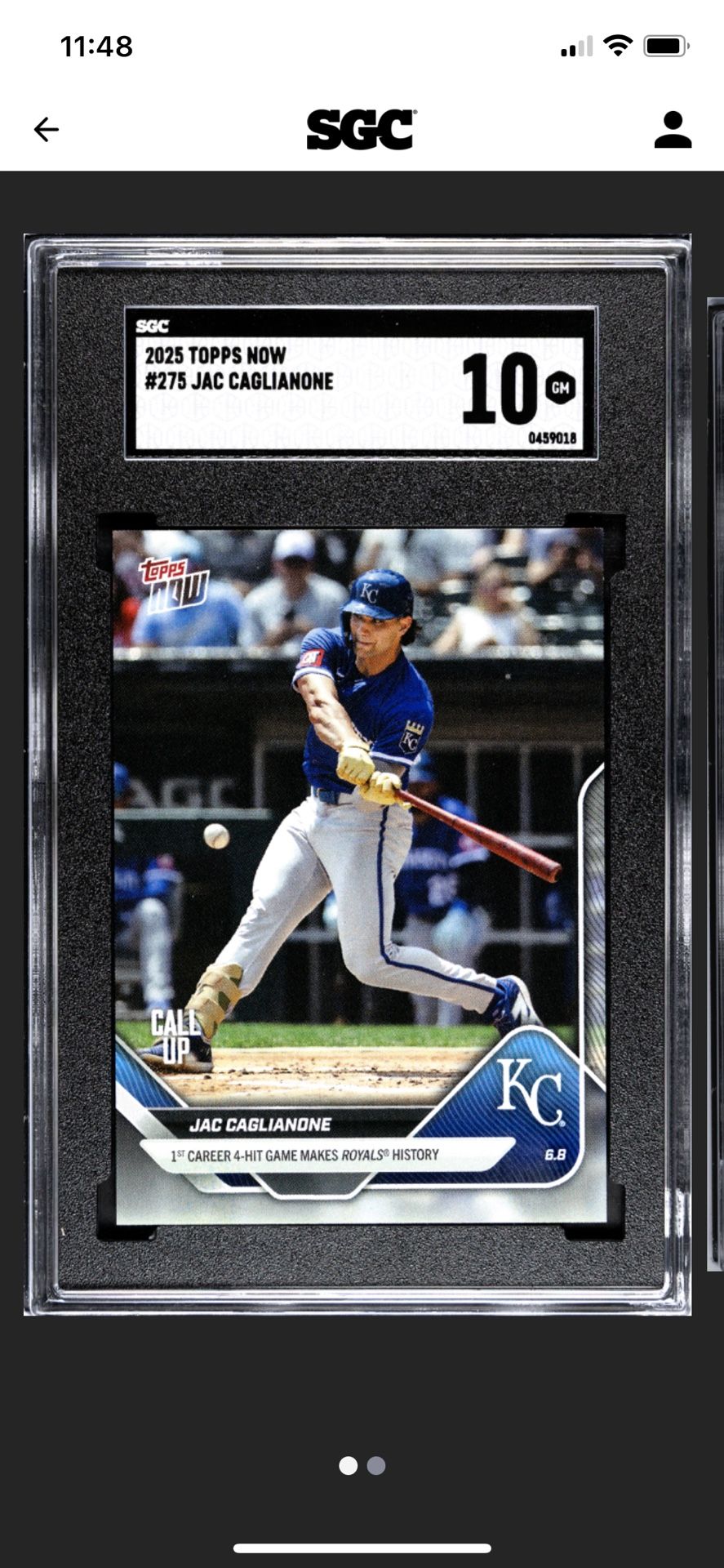 2025 Topps Now #275 Jac Caglianone