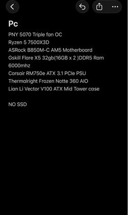 PC Parts/PC Build for sale