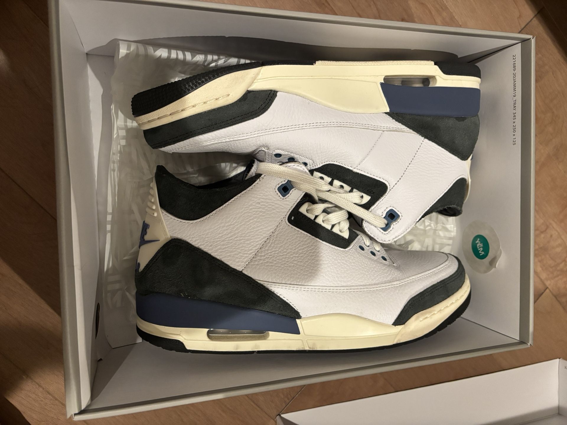 A Ma Maniere x Air Jordan 3 "Diffused Blue" Size 11 Men’s