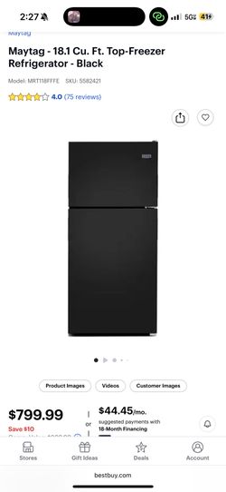 MAYTAG 30-INCH WIDE TOP FREEZER REFRIGERATOR WITH POWERCOLD® FEATURE- 18 CU. FT.