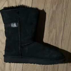 Uggs Size 6 Black Ugg Boots