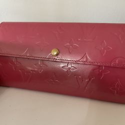 Louis Vuitton Pink Monogrammed Vernis Wallet 100% Authentic