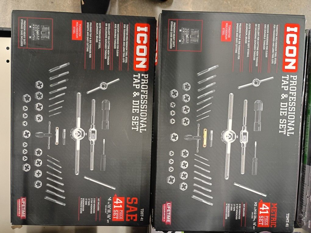 ICON Tap And Die Sets Metric And Sae New