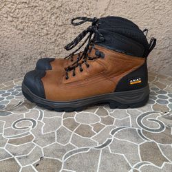 WORK BOOTS ARIAT CARBON TOE WATERPROOF SIZE 10.5 MENS 