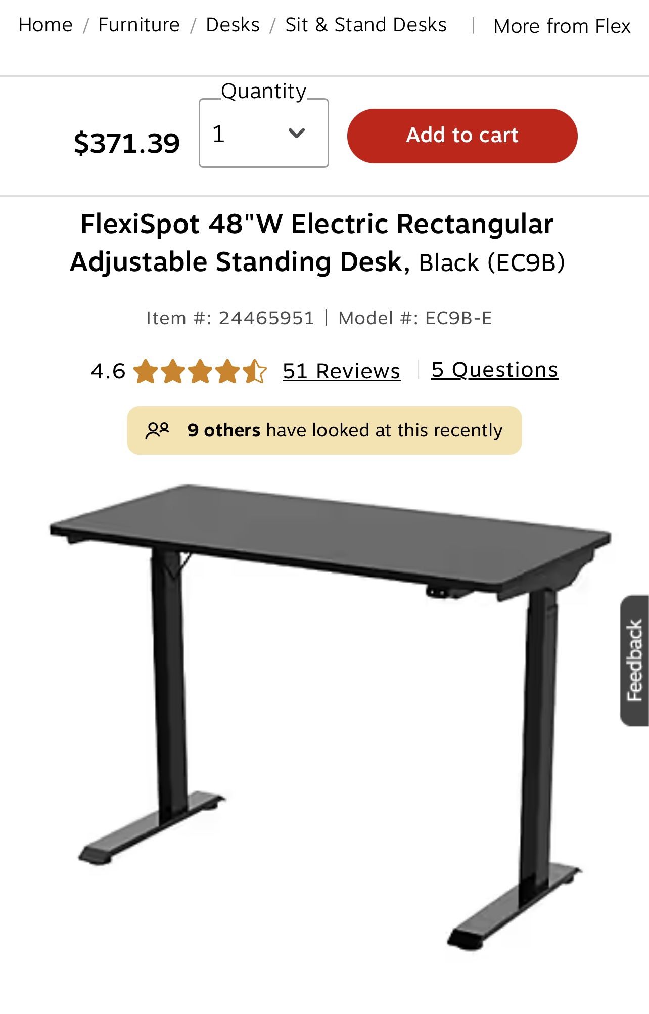 Adjustable Desk FlexiSpot