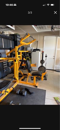 Yellow Home Gym Weight Machine Attention!!!! No weights,Machine only!!!!