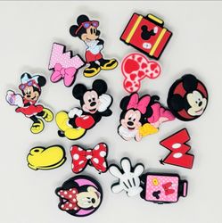 14 pcs Crocs Charms Jumbo Disney Mickey Minnie S9Z