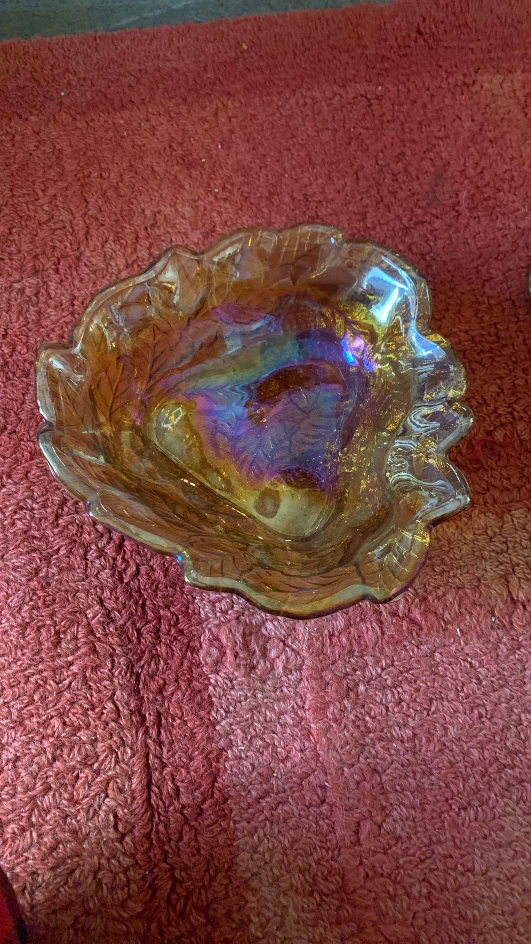 Vintage Carnival Glass Bowl