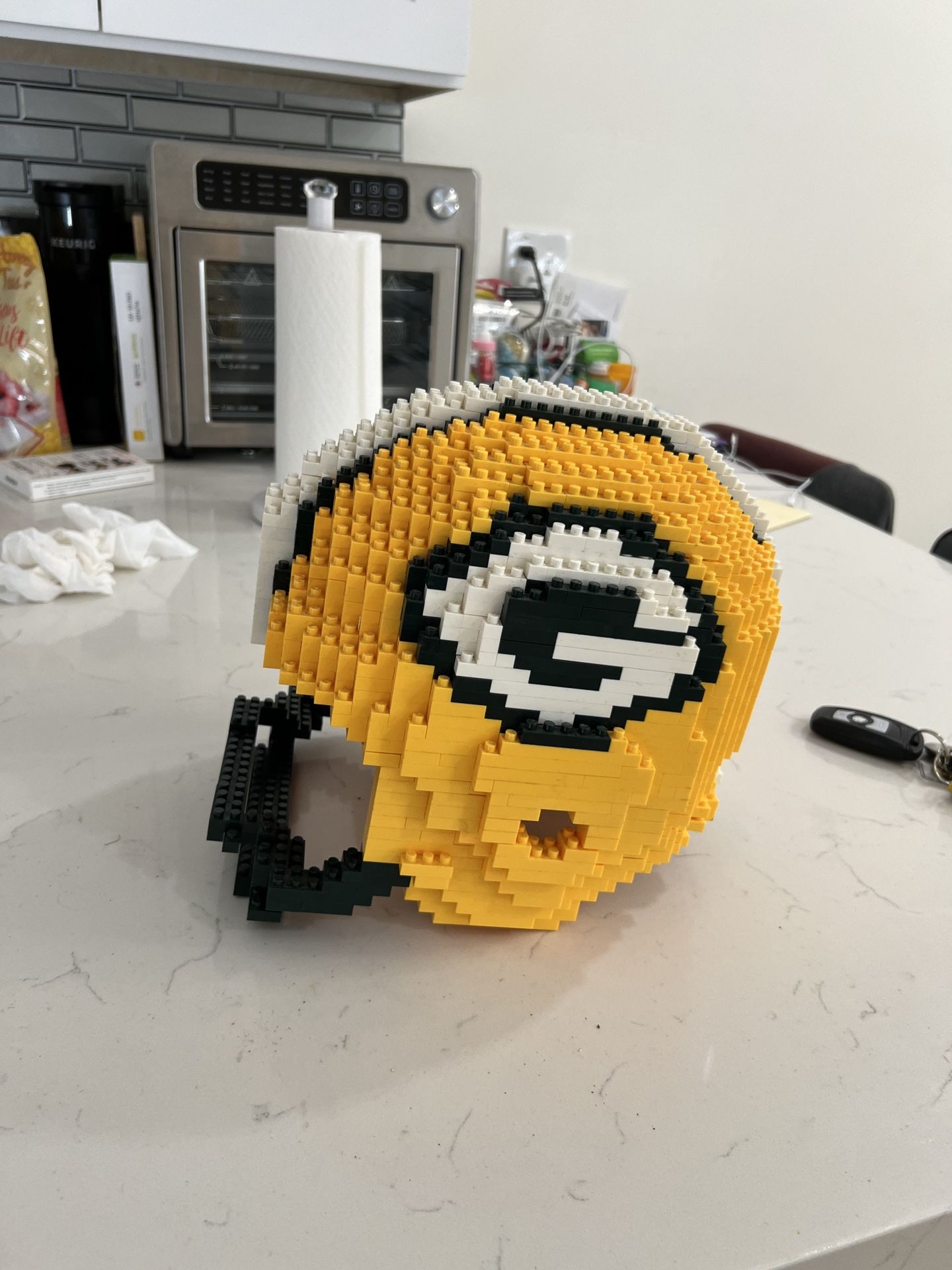 NFL GREEN BAY PACKERS LEGO HELMET