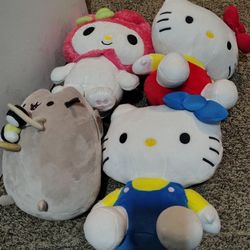 Sanrio Hello Kitty Pusheen Plushie