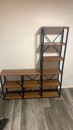 Bookshelf Brown Wood Large